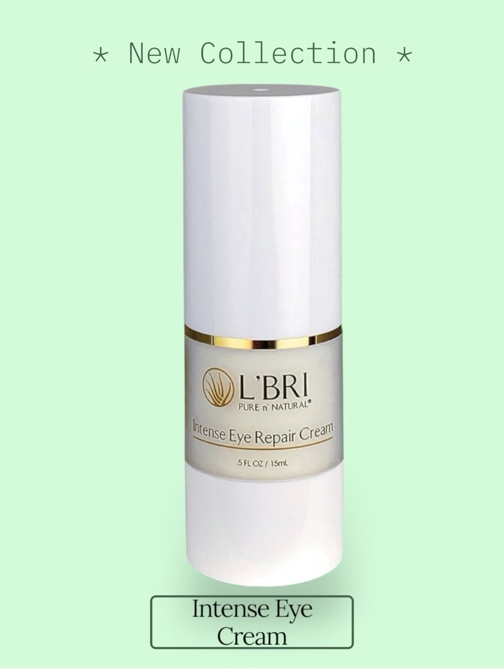 LBRI Intense Eye Repair Cream Bags Puffiness Dark Undereye Shadows Peptides